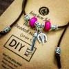 Living Horse Tails DIY Kit Horsehair Beaded Necklace with Acrylic Bead