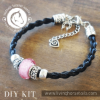 Living Horse Tails DIY Kit Horsehair Braided Bracelet with Acrylic Bead