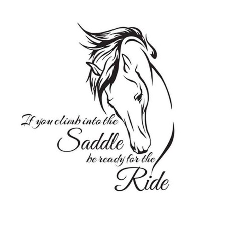 Vivant Equi Climb into the Saddle Decal