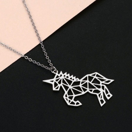 Vivant Equi Hollow Unicorn Necklace