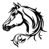 Vivant Equi Horse Head Decal