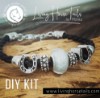 Living Horse Tails DIY Kit Horsehair Braided Bracelet with Horse Shoes and Acrylic Bead
