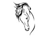 Vivant Equi Horse Head Sketch Decal