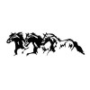 Vivant Equi Triple Horse Decal