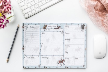 Emily Cole Dressage Weekly Desk Planner