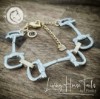 Living Horse Tails Stainless Steel Equestrian Snaffle Bit Bracelet