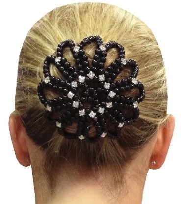 Vivant Equi Bun Cover with Rhinestones and Pearls