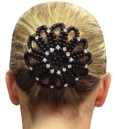 Vivant Equi Bun Cover with Rhinestones and Pearls