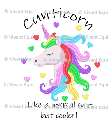 Vivant Equi 'Cunticorn. Like a normal cunt but cooler' Mug