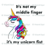 Vivant Equi 'It's not my middle finger, it's my unicorn fist' mug