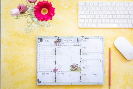 Emily Cole Eventing Weekly Desk Planner