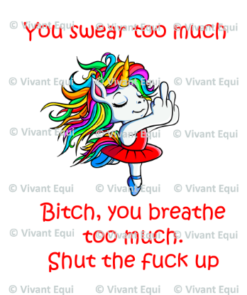 Vivant Equi 'You Swear Too Much' Mug