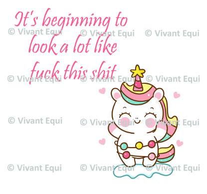 Vivant Equi 'It's beginning to look a lot like fuck this shit' Mug