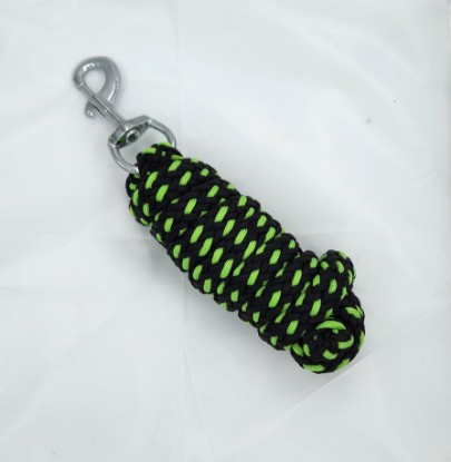 HKM Double braided lead rope with clip 