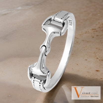 Vivant Equi Sterling Silver Snaffle Bit Ring