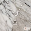 Vivant Equi Double Stirrup Sterling Silver Necklace