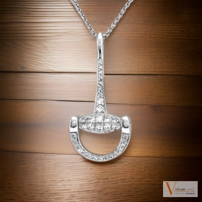 Vivant Equi Sterling Silver Bit Necklace