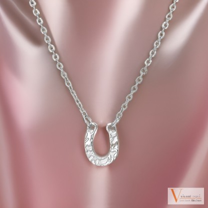 Vivant Equi Sterling Silver Horseshoe Necklace