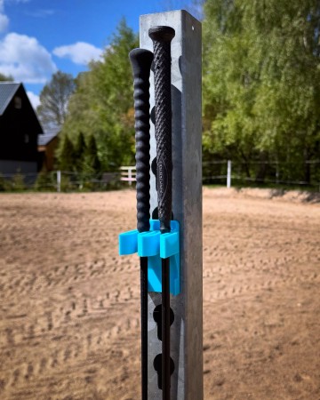 Purple Horse Whip Holder